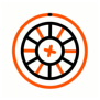 Roulette icon featuring a roulette wheel.